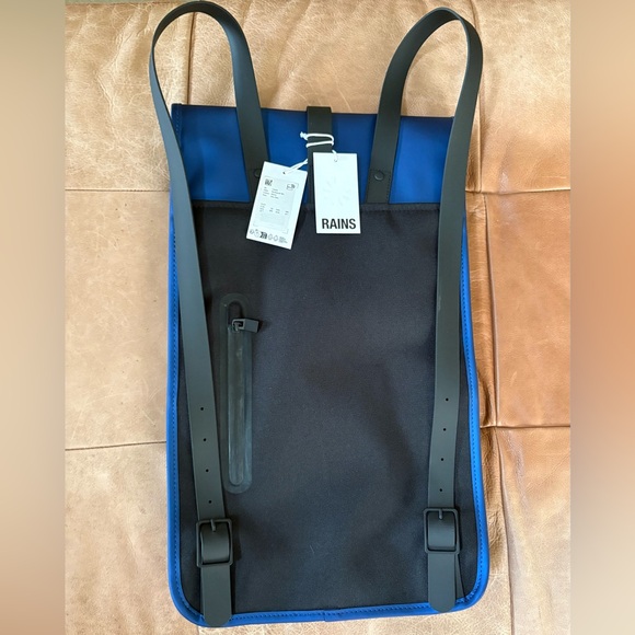 RAINS Waterproof Blue Backpack - Picture 4 of 7